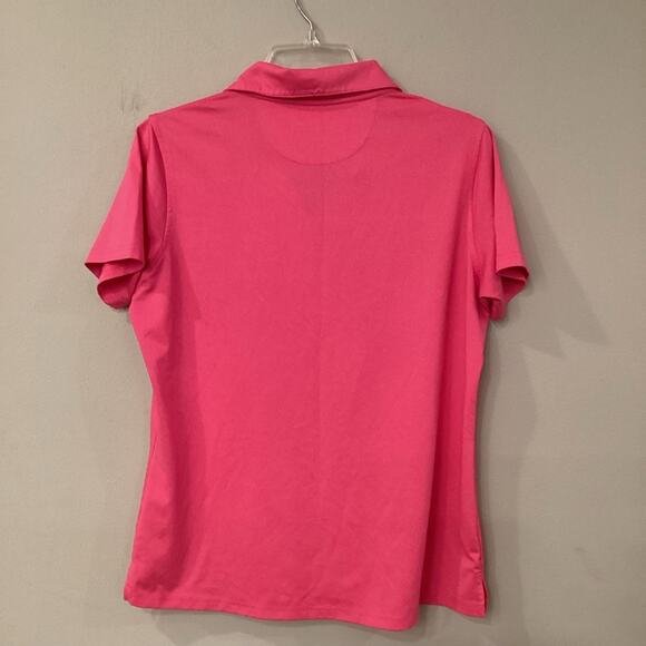Pebble Beach Performance Ladies Magenta Golf Shirt in Size Large - Picture 3 of 3